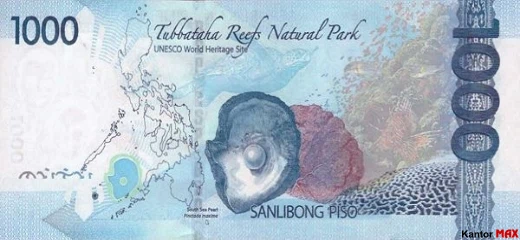 1000 pesos series 2022 - back